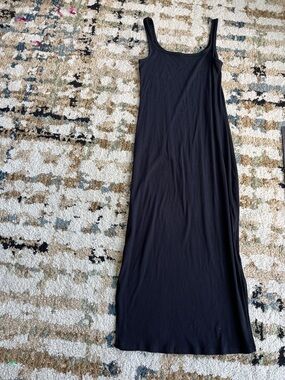 PINK Victoria's Secret Black Tank Maxi Dress